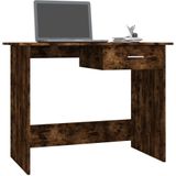vidaXL Bureau - Gerookt Eiken - Bewerkte Hout
