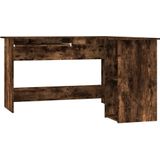 vidaXL - Hoekbureau - Bewerkte Hout - Gerookt Eikenkleurig - 120x140x75 cm