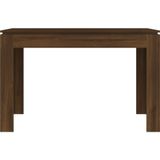 VidaXL Eettafel 120x60x76 cm Bewerkt Hout Bruineikenkleurig