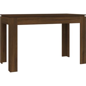 VidaXL Eettafel 120x60x76 cm Bewerkt Hout Bruineikenkleurig