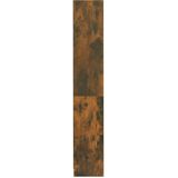 vidaXL Bücherregal 4 Fächer Räuchereiche 80x24x142 cm Holzwerkstoff