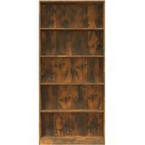 vidaXL Boekenkast 80x24x175 cm bewerkt hout gerookt eikenkleurig