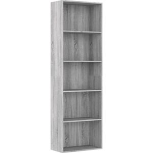 vidaXL-Boekenkast-60x30x189-cm-bewerkt-hout-grijs-sonoma-eikenkleurig