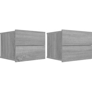 vidaXL-Nachtkastjes-2-st-40x30x30-cm-bewerkt-hout-grijs-sonoma-eiken