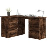 VidaXL Hoekbureau 145x100x76 cm - Bewerkt Hout - Gerookt Eikenkleurig