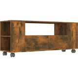 VidaXL Tv-meubel 120x35x48 cm - Bewerkt Hout - Gerookt Eikenkleurig