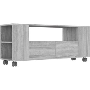 VidaXL Tv-meubel 120x35x48 cm Bewerkt Hout Grijs Sonoma Eiken