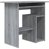 vidaXL Bureau - 80x45x74 cm - Bewerkt Hout - Grijs - Sonoma Eikenkleurig
