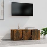 VidaXL Tv-meubel 80x34x30 cm - Bewerkt Hout - Gerookt Eikenkleurig