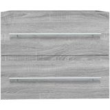 vidaXL Waschbeckenschrank Grau Sonoma 60x38,5x48 cm Holzwerkstoff