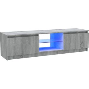 vidaXL-Tv-meubel-met-LED-verlichting-120x30x35,5-cm-grijs-sonoma-eiken