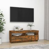 vidaXL-Tv-meubel-met-LED-verlichting-100x35x40-cm-gerookt-eikenkleurig