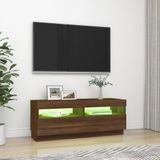 vidaXL-Tv-meubel-met-LED-verlichting-100x35x40-cm-bruineikenkleurig