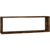 vidaXL Wandregale 2 Stk. Räuchereiche 80x15x26,5 cm Holzwerkstoff
