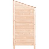 vidaXL Geräteschuppen 102x52x112 cm Massivholz Tanne