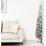 vidaXL - Kunstkerstboom - Half - 240 cm - Met Sneeuw