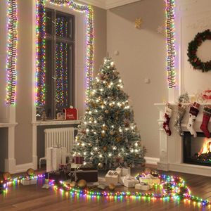 vidaXL Lichtslinger cluster met 3000 LED's meerkleurig 23 m PVC