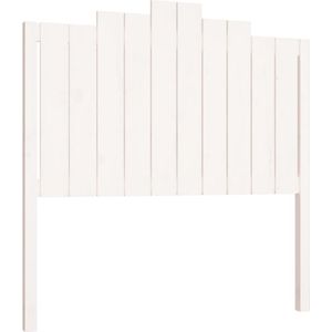 VidaXL Hoofdbord 106x4x110 cm Massief Grenenhout Wit