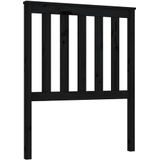 vidaXL Kopfteil Schwarz 81x6x101 cm Massivholz Kiefer