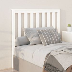 vidaXL - Hoofdbordx6x101 - cm - massief - grenenhout - wit