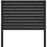 vidaXL Kopfteil Schwarz 96x4x100 cm Massivholz Kiefer