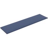vidaXL Wandpanelen - Stof - Blauw - 12 Stuks - 1,08 m² - 60x15 cm