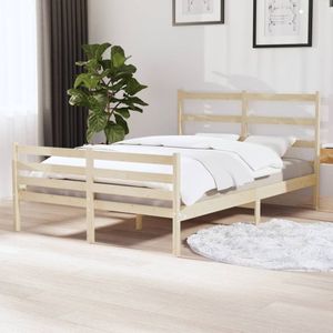 VidaXL Bedframe Massief Grenenhout 120x190 cm 4FT Small Double