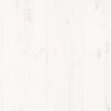 vidaXL - Bedframe - massief - hout - wit - 120x190 - cm