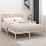 vidaXL Massivholzbett ohne Matratze 120x200 cm Kiefernholz