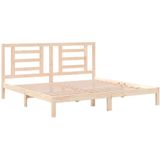 vidaXL Bedframe zonder matras massief grenenhout 200x200 cm