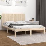 vidaXL Bedframe zonder matras massief grenenhout 200x200 cm