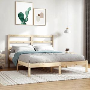 vidaXL Massivholzbett ohne Matratze 140x200 cm Kiefernholz