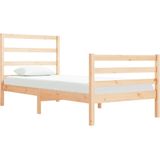 vidaXL - Bedframe - massief - grenenhoutx190 - cm