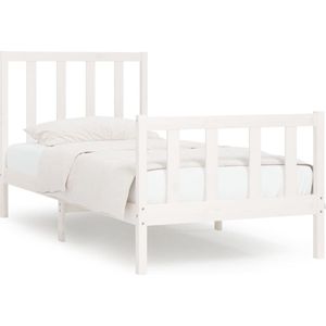 vidaXL-Bedframe-massief-hout-wit-75x190-cm-2FT6-Small-Single