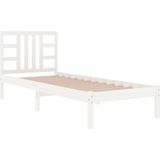 vidaXL-Bedframe-massief-hout-wit-100x200-cm