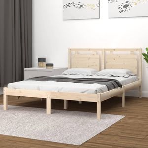 vidaXL Massivholzbett 180x200 cm