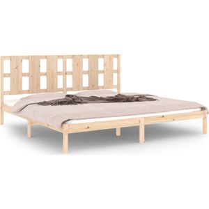 vidaXL - Bedframe - massief - hout - 180x200 - cm