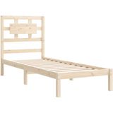 vidaXL Bedframe massief hout 75x190 cm