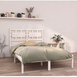 vidaXL - Bedframe - massief - hout - witx190 - cm