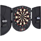vidaXL-Dartbord-elektrisch-met-darts-polypropeen-zwart