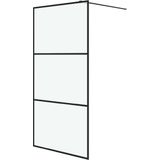 VidaXL-Inloopdouchewand-100x195-cm-mat-ESG-glas-zwart