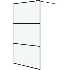 VidaXL-Inloopdouchewand-115x195-cm-mat-ESG-glas-zwart