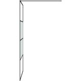 VidaXL-Inloopdouchewand-100x195-cm-halfmat-ESG-glas-zwart