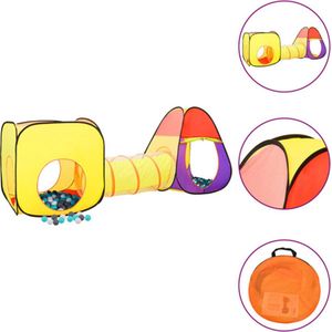 vidaXL Kinderspeeltent - Meerkleurig - Polyester - Inclusief 250 Ballen