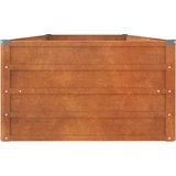 VidaXL Verhoogde Plantenbak 240x80x45 cm Cortenstaal - Roestig