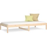 vidaXL - Slaapbank - zonder - matras - 90x200 - cm - massief - grenenhout