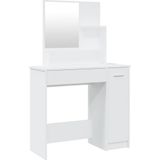 Schminktisch mit Spiegel Weiß 86,5x35x136 cm vidaXL