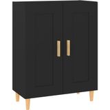 vidaXL Sideboard Schwarz 69,5x34x90 cm Holzwerkstoff