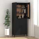 Sideboard Schwarz 69,5x34x90 cm Holzwerkstoff Vidaxl