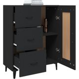 Sideboard Schwarz 69,5x34x90 cm Holzwerkstoff vidaXL